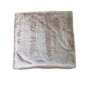 UGG Pillow Cover 26” x 26” Faux Fur Soft Blush Pink Cozy Softness Contemporary